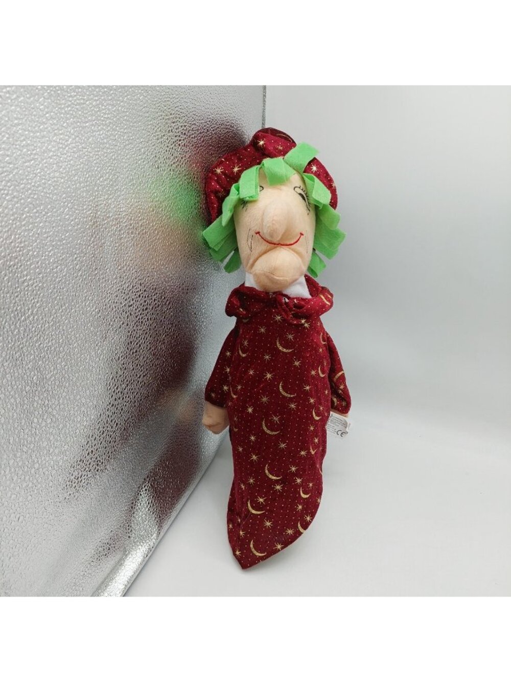Kellytoy Witch Halloween Ted Outfit Green Hair Stuffed Plush toy 15"